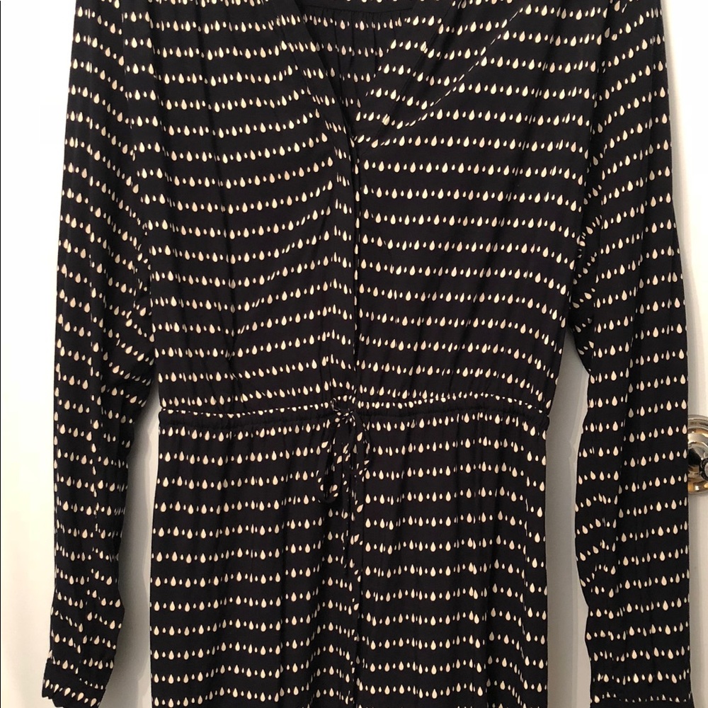 Printed Draw String Shirt Dress